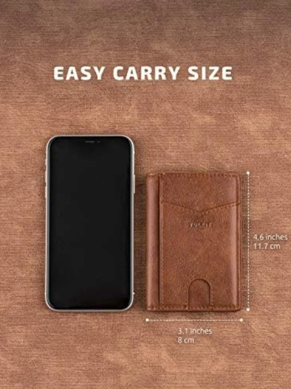 Slim RFID Blocking Bifold Wallet | Minimalist Leather Credit Card Holder for Men